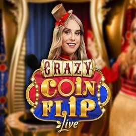 Crazy Coin Flip online game logo by Evolution on dynabet.eu